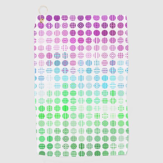 Serviette De Golf Drapeau de fierté Toric abstrait boho éclectique G (Devant)