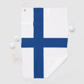 Serviette De Golf Drapeau de Finlande (En situation)