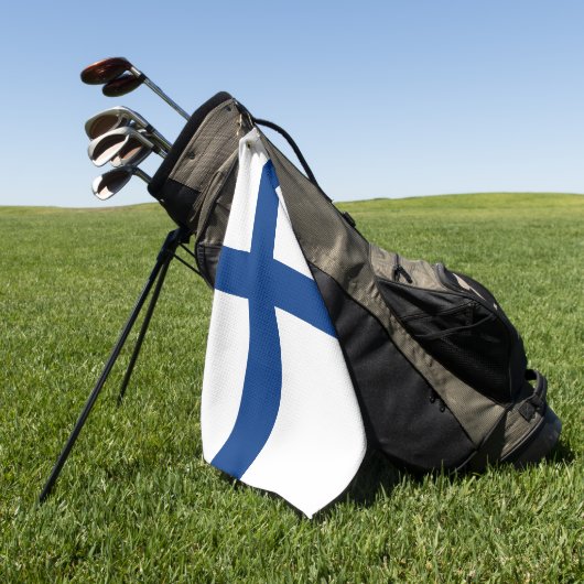 Serviette De Golf Drapeau de Finlande (Vert)