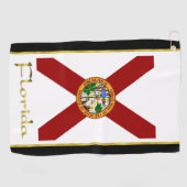 Serviette De Golf Drapeau de Floride (Horizontal)