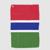 Serviette De Golf Drapeau de Gambie (Devant)