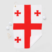 Serviette De Golf Drapeau de Géorgie (En situation)