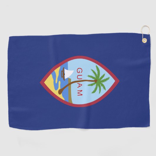 Serviette De Golf Drapeau de Guam (Horizontal)