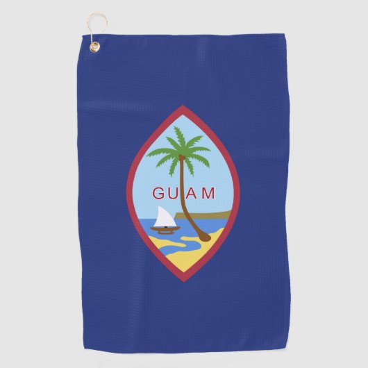 Serviette De Golf Drapeau de Guam (Devant)