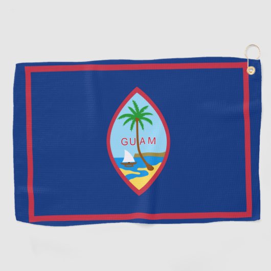 Serviette De Golf Drapeau de Guam  (Horizontal)