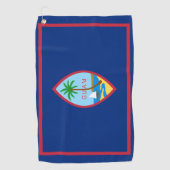 Serviette De Golf Drapeau de Guam  (Devant)