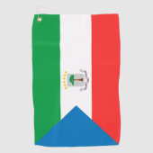 Serviette De Golf Drapeau de Guinée équatoriale (Devant)
