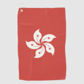 Serviette De Golf Drapeau de Hong Kong (Devant)