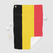 Serviette De Golf Drapeau de la Belgique (En situation)
