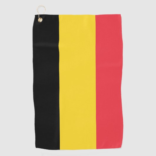 Serviette De Golf Drapeau de la Belgique (Devant)