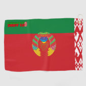 Serviette De Golf drapeau de la Biélorussie (Horizontal)