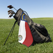 Serviette De Golf Drapeau de la Caroline du Nord (Vert)