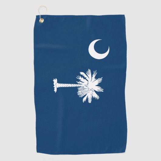 Serviette De Golf Drapeau de la Caroline du Sud (Devant)