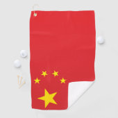 Serviette De Golf Drapeau de la Chine (En situation)