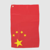 Serviette De Golf Drapeau de la Chine (Devant)
