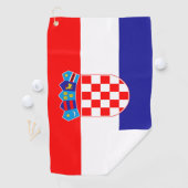 Serviette De Golf Drapeau de la Croatie (En situation)