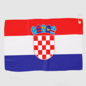 Serviette De Golf Drapeau de la Croatie (Horizontal)