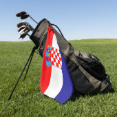 Serviette De Golf Drapeau de la Croatie (Vert)