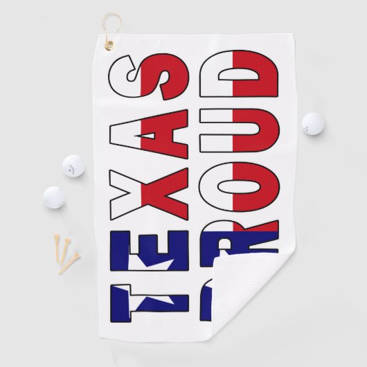 Serviette De Golf Drapeau de la fierté du Texas (En situation)