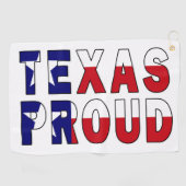 Serviette De Golf Drapeau de la fierté du Texas (Horizontal)