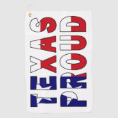 Serviette De Golf Drapeau de la fierté du Texas (Devant)
