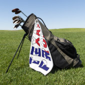 Serviette De Golf Drapeau de la fierté du Texas (Vert)