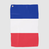 Serviette De Golf Drapeau de la France (Devant)