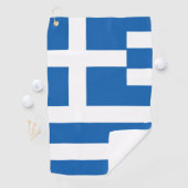 Serviette De Golf Drapeau de la Grèce (En situation)