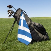 Serviette De Golf Drapeau de la Grèce (Vert)