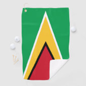 Serviette De Golf Drapeau de la Guyane (En situation)
