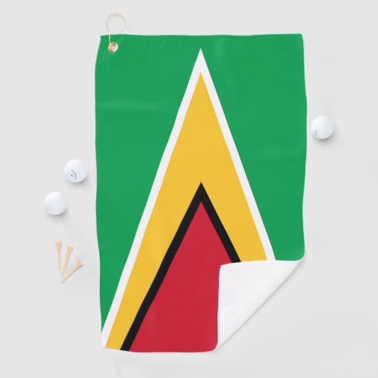 Serviette De Golf Drapeau de la Guyane (En situation)