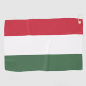 Serviette De Golf Drapeau de la Hongrie (Horizontal)