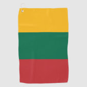 Serviette De Golf Drapeau de la Lituanie (Devant)