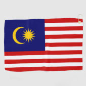 Serviette De Golf Drapeau de la Malaisie (Horizontal)