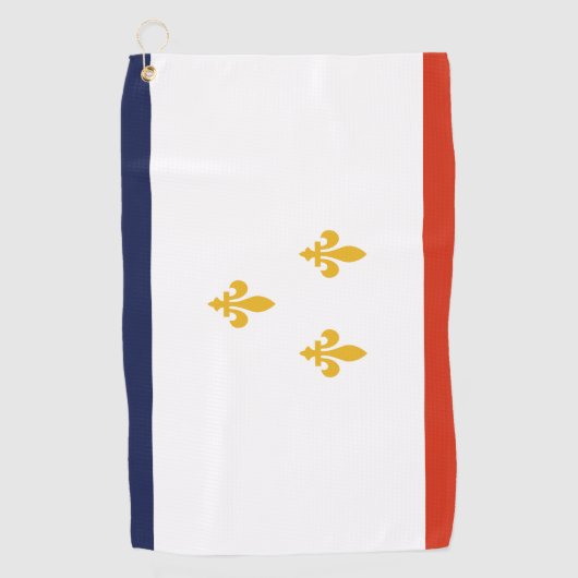 Serviette De Golf Drapeau de La Nouvelle-Orléans (Devant)