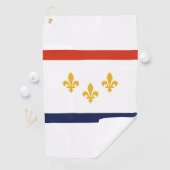 Serviette De Golf Drapeau de la Nouvelle-Orléans, Louisiane (En situation)