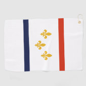 Serviette De Golf Drapeau de la Nouvelle-Orléans, Louisiane (Horizontal)