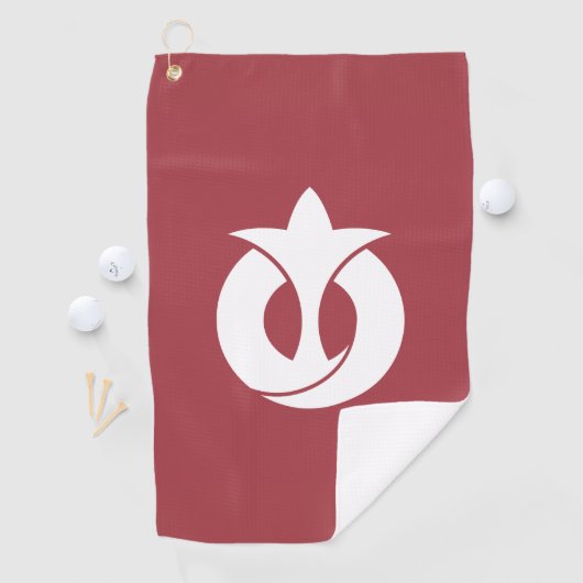 Serviette De Golf Drapeau de la préfecture d'Aichi, Japon (En situation)