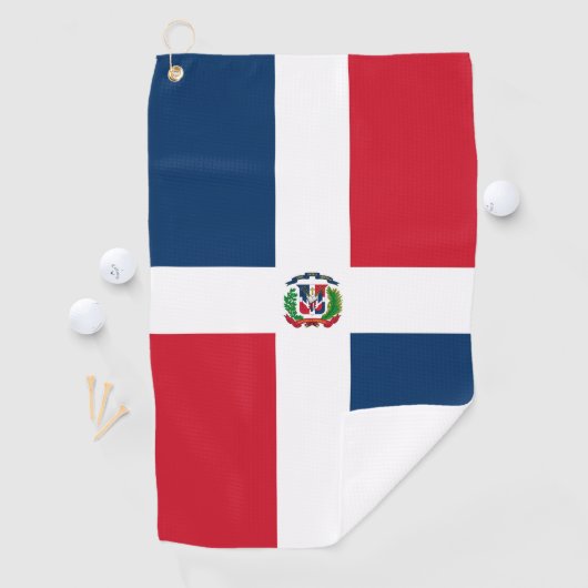 Serviette De Golf Drapeau de la République Dominicaine (En situation)