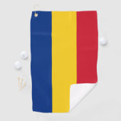 Serviette De Golf Drapeau de la Roumanie (En situation)