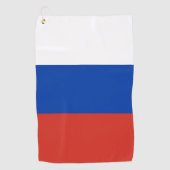 Serviette De Golf Drapeau de la Russie (Devant)