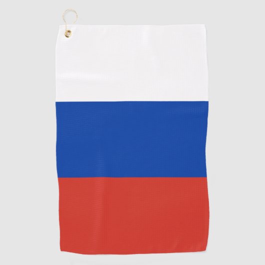 Serviette De Golf Drapeau de la Russie (Devant)