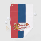 Serviette De Golf Drapeau de la Serbie (En situation)