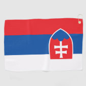 Serviette De Golf Drapeau de la Slovaquie (Horizontal)