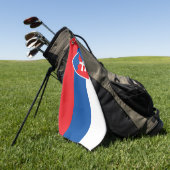 Serviette De Golf Drapeau de la Slovaquie (Vert)