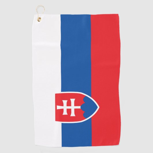 Serviette De Golf Drapeau de la Slovaquie (Devant)