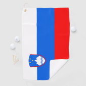 Serviette De Golf Drapeau de la Slovénie (En situation)