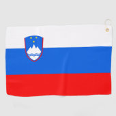 Serviette De Golf Drapeau de la Slovénie (Horizontal)