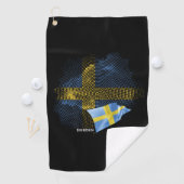 Serviette De Golf Drapeau de la Suède (En situation)