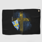 Serviette De Golf Drapeau de la Suède (Horizontal)